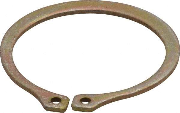 Rotor Clip - 1.232" Groove Diam, 1-5/16" Shaft Diam, Zinc Yellow Dichromate Steel, Snap External Retaining Rings - 0.056" Groove Width, 0.04" Groove Depth, 0.05" Ring Thickness, Grade 1060-1090 - Eagle Tool & Supply