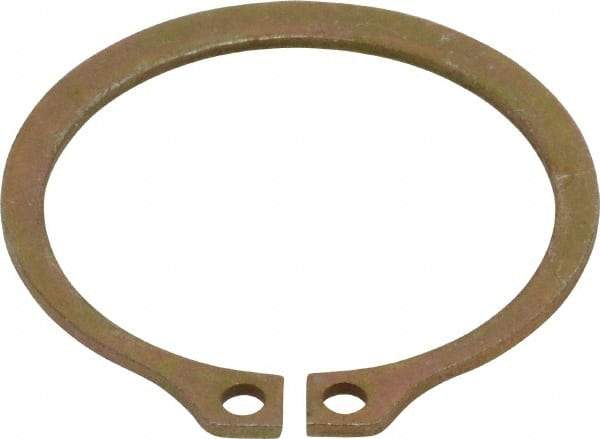 Rotor Clip - 1.65" Groove Diam, 1-3/4" Shaft Diam, Zinc Yellow Dichromate Steel, Snap External Retaining Rings - 0.068" Groove Width, 0.05" Groove Depth, 0.062" Ring Thickness, Grade 1060-1090 - Eagle Tool & Supply