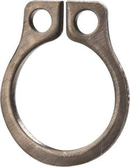 Rotor Clip - 0.23" Groove Diam, 1/4" Shaft Diam, Zinc-Plated Stainless Steel, Snap External Retaining Rings - 0.029" Groove Width, 0.01" Groove Depth, 0.025" Ring Thickness, Grade 15-7 Grade 632 - Eagle Tool & Supply