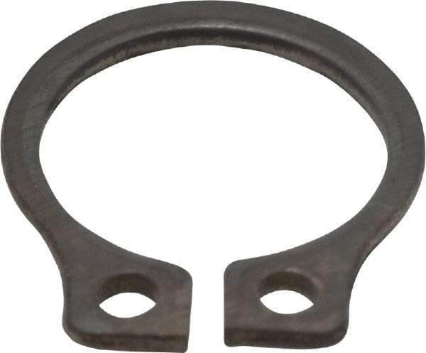 Rotor Clip - 0.29" Groove Diam, 5/16" Shaft Diam, Zinc-Plated Stainless Steel, Snap External Retaining Rings - 0.029" Groove Width, 0.011" Groove Depth, 0.025" Ring Thickness, Grade 15-7 Grade 632 - Eagle Tool & Supply