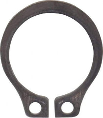 Rotor Clip - 0.352" Groove Diam, 3/8" Shaft Diam, Zinc-Plated Stainless Steel, Snap External Retaining Rings - 0.029" Groove Width, 0.012" Groove Depth, 0.025" Ring Thickness, Grade 15-7 Grade 632 - Eagle Tool & Supply