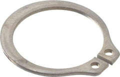 Rotor Clip - 0.559" Groove Diam, 19/32" Shaft Diam, Zinc-Plated Stainless Steel, Snap External Retaining Rings - 0.039" Groove Width, 0.017" Groove Depth, 0.035" Ring Thickness, Grade 15-7 Grade 632 - Eagle Tool & Supply