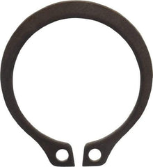 Rotor Clip - 0.588" Groove Diam, 5/8" Shaft Diam, Zinc-Plated Stainless Steel, Snap External Retaining Rings - 0.039" Groove Width, 0.018" Groove Depth, 0.035" Ring Thickness, Grade 15-7 Grade 632 - Eagle Tool & Supply