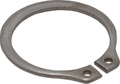 Rotor Clip - 0.704" Groove Diam, 3/4" Shaft Diam, Zinc-Plated Stainless Steel, Snap External Retaining Rings - 0.046" Groove Width, 0.023" Groove Depth, 0.042" Ring Thickness, Grade 15-7 Grade 632 - Eagle Tool & Supply