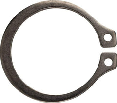 Rotor Clip - 1" Groove Diam, 1-1/16" Shaft Diam, Zinc-Plated Stainless Steel, Snap External Retaining Rings - 0.056" Groove Width, 0.032" Groove Depth, 0.05" Ring Thickness, Grade 15-7 Grade 632 - Eagle Tool & Supply