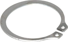 Rotor Clip - 1.176" Groove Diam, 1-1/4" Shaft Diam, Zinc-Plated Stainless Steel, Snap External Retaining Rings - 0.056" Groove Width, 0.037" Groove Depth, 0.05" Ring Thickness, Grade 15-7 Grade 632 - Eagle Tool & Supply