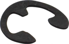 Rotor Clip - 0.147" Groove Diam, 3/16" Shaft Diam, Phosphate Steel, Bowed E Style External Retaining Rings - 0.03" Groove Width, 0.02" Groove Depth, 0.015" Ring Thickness, Grade 1060-1090 - Eagle Tool & Supply