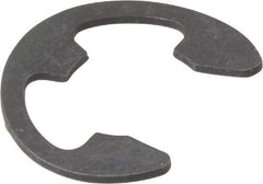 Rotor Clip - 0.485" Groove Diam, 5/8" Shaft Diam, Phosphate Steel, Bowed E Style External Retaining Rings - 0.077" Groove Width, 0.07" Groove Depth, 0.042" Ring Thickness, Grade 1060-1090 - Eagle Tool & Supply
