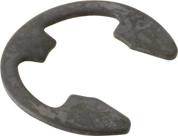 Rotor Clip - 0.58" Groove Diam, 3/4" Shaft Diam, Phosphate Steel, Bowed E Style External Retaining Rings - 0.085" Groove Width, 0.085" Groove Depth, 0.05" Ring Thickness, Grade 1060-1090 - Eagle Tool & Supply
