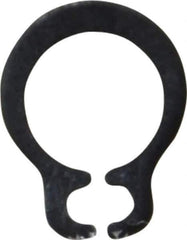 Rotor Clip - 4.8mm Groove Diam, 5mm Shaft Diam, Phosphate & Oil Steel, Snap External Retaining Rings - 0.7mm Groove Width, 0.1mm Groove Depth, 0.6mm Ring Thickness, Grade 1060-1090 - Eagle Tool & Supply