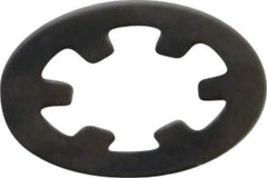 Rotor Clip - 3/16" Shaft Diam, Phosphate Steel, Self Locking External Retaining Rings - 0.01" Ring Thickness, Grade 1060-1090 - Eagle Tool & Supply