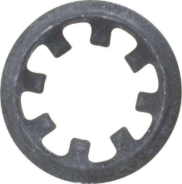 Rotor Clip - 5/16" Shaft Diam, Phosphate Steel, Self Locking External Retaining Rings - 0.015" Ring Thickness, Grade 1060-1090 - Eagle Tool & Supply