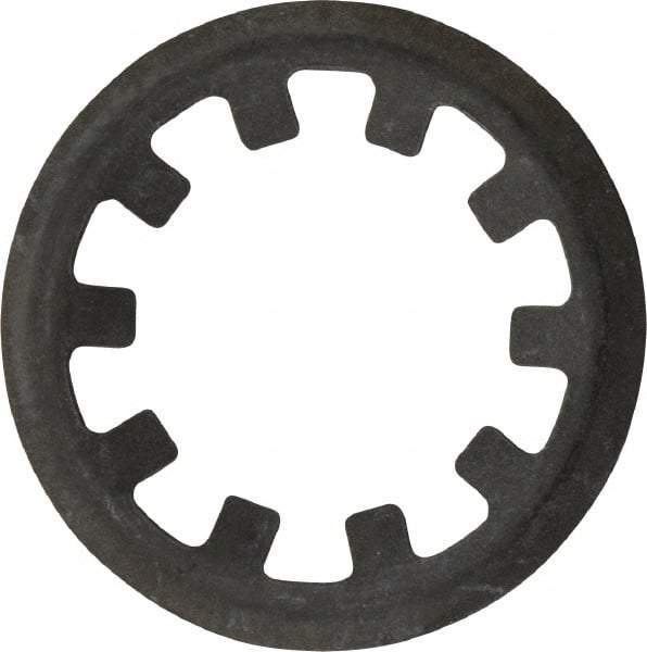 Rotor Clip - 7/16" Shaft Diam, Phosphate Steel, Self Locking External Retaining Rings - 0.015" Ring Thickness, Grade 1060-1090 - Eagle Tool & Supply