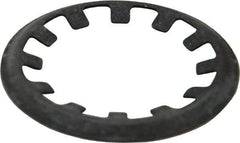 Rotor Clip - 5/8" Shaft Diam, Phosphate Steel, Self Locking External Retaining Rings - 0.015" Ring Thickness, Grade 1060-1090 - Eagle Tool & Supply