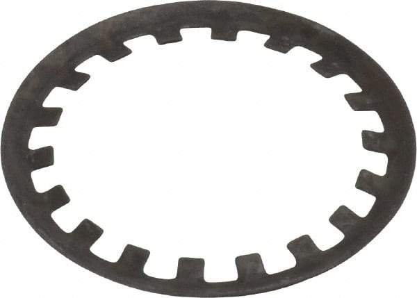 Rotor Clip - 1" Shaft Diam, Phosphate Steel, Self Locking External Retaining Rings - 0.015" Ring Thickness, Grade 1060-1090 - Eagle Tool & Supply