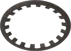 Rotor Clip - 1" Shaft Diam, Phosphate Steel, Self Locking External Retaining Rings - 0.015" Ring Thickness, Grade 1060-1090 - Eagle Tool & Supply