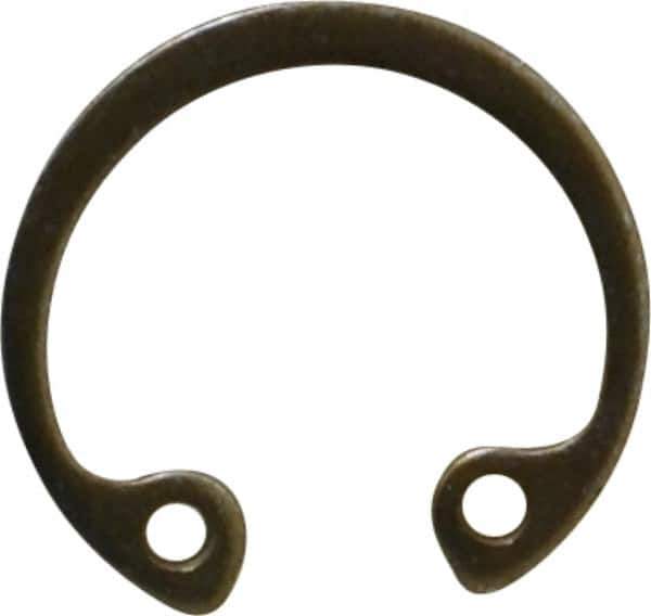 Rotor Clip - 0.025" Thick, Zinc Yellow Dichromate Finish, Steel Snap Internal Retaining Ring - 0.029" Groove Width, 0.012" Groove Depth, 0.461" Groove Diam, Grade 1060-1090 - Eagle Tool & Supply