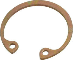 Rotor Clip - 0.035" Thick, Zinc Yellow Dichromate Finish, Steel Snap Internal Retaining Ring - 0.039" Groove Width, 0.023" Groove Depth, 0.796" Groove Diam, Grade 1060-1090 - Eagle Tool & Supply