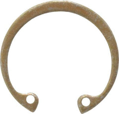 Rotor Clip - 0.05" Thick, Zinc Yellow Dichromate Finish, Steel Snap Internal Retaining Ring - 0.056" Groove Width, 0.036" Groove Depth, 1.197" Groove Diam, Grade 1060-1090 - Eagle Tool & Supply