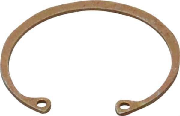 Rotor Clip - 0.05" Thick, Zinc Yellow Dichromate Finish, Steel Snap Internal Retaining Ring - 0.056" Groove Width, 0.047" Groove Depth, 1.594" Groove Diam, Grade 1060-1090 - Eagle Tool & Supply