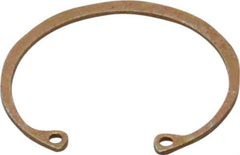 Rotor Clip - 0.05" Thick, Zinc Yellow Dichromate Finish, Steel Snap Internal Retaining Ring - 0.056" Groove Width, 0.047" Groove Depth, 1.594" Groove Diam, Grade 1060-1090 - Eagle Tool & Supply