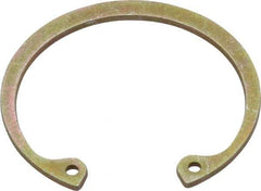 Rotor Clip - 0.062" Thick, Zinc Yellow Dichromate Finish, Steel Snap Internal Retaining Ring - 0.068" Groove Width, 0.05" Groove Depth, 1.725" Groove Diam, Grade 1060-1090 - Eagle Tool & Supply
