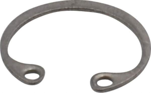 Rotor Clip - 0.015" Thick, Stainless Steel Snap Internal Retaining Ring - 0.02" Groove Width, 0.009" Groove Depth, 0.33" Groove Diam, Grade 15-7 Grade 632 - Eagle Tool & Supply