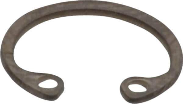 Rotor Clip - 0.025" Thick, Stainless Steel Snap Internal Retaining Ring - 0.029" Groove Width, 0.011" Groove Depth, 0.397" Groove Diam, Grade 15-7 Grade 632 - Eagle Tool & Supply