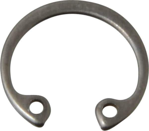 Rotor Clip - 0.025" Thick, Stainless Steel Snap Internal Retaining Ring - 0.029" Groove Width, 0.012" Groove Depth, 0.461" Groove Diam, Grade 15-7 Grade 632 - Eagle Tool & Supply