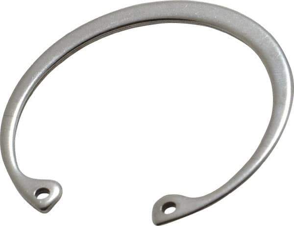 Rotor Clip - 0.062" Thick, Stainless Steel Snap Internal Retaining Ring - 0.068" Groove Width, 0.054" Groove Depth, 1.858" Groove Diam, Grade 15-7 Grade 632 - Eagle Tool & Supply