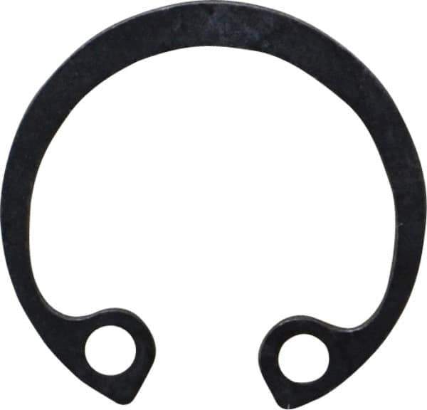 Rotor Clip - 19mm Nominal, 1mm Thick, Phosphate Finish, Steel Snap Internal Retaining Ring - 1.1mm Groove Width, 0.5mm Groove Depth, 19mm Groove Diam, Grade 1060-1090 - Eagle Tool & Supply