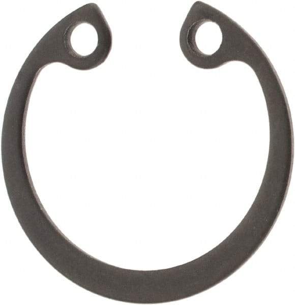 Rotor Clip - 21mm Nominal, 1mm Thick, Phosphate Finish, Steel Snap Internal Retaining Ring - 1.1mm Groove Width, 0.5mm Groove Depth, 21mm Groove Diam, Grade 1060-1090 - Eagle Tool & Supply