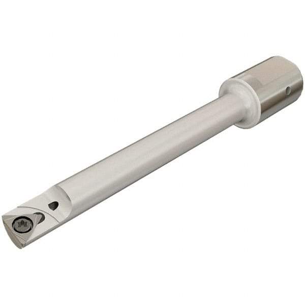 Iscar - 16mm Min Bore Diam, 141.99mm OAL, 16mm Shank Diam, IHAXF-E Indexable Boring Bar - 119.99mm Max Bore Depth, TPGX 73.. Insert - Eagle Tool & Supply
