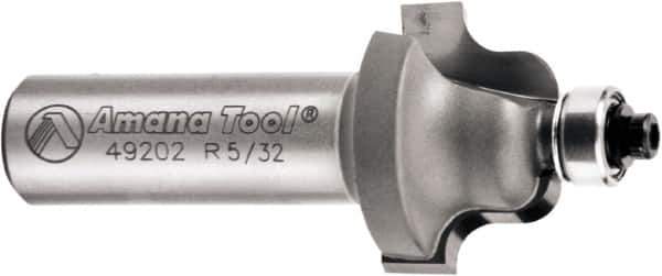 Amana Tool - 1" Cut Diam, 5/8" Length of Cut, 2 Flute Roman Ogee Edge Profile Router Bit - Carbide-Tipped, 1/2" Shank Diam, 2-1/2" OAL, Uncoated - Eagle Tool & Supply