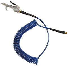 Coilhose Pneumatics - 3/16" ID Hose & Blow Gun Assembly - 15' Long Hose, 1/4" Inlet, MPT Thread - Eagle Tool & Supply