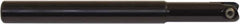 Millstar - 3/4" Cut Diam, 8" Max Depth of Cut, 18mm Shank Diam, 9" OAL, Indexable Ball Nose End Mill - Straight Shank, CYF Toolholder, BDS, TO, HF Insert - Eagle Tool & Supply