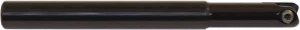 Millstar - 1-1/4" Cut Diam, 9" Max Depth of Cut, 1-1/4" Shank Diam, 1" OAL, Indexable Ball Nose End Mill - Straight Shank, CYF Toolholder, BDS, TO, HF Insert - Eagle Tool & Supply