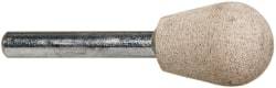 Cratex - 3/4" Head Diam x 1" Thickness, A23, Inverted Cone Radius End, Aluminum Oxide Mounted Point - Fine Grade, 120 Grit, 24,370 RPM - Eagle Tool & Supply