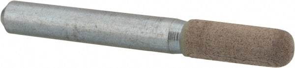 Cratex - 1/4" Head Diam x 3/4" Thickness, A24, Ball Nose End, Aluminum Oxide Mounted Point - Fine Grade, 120 Grit, 36,370 RPM - Eagle Tool & Supply