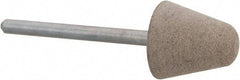 Cratex - 5/8" Head Diam x 5/8" Thickness, B41, Tree End, Aluminum Oxide Mounted Point - Fine Grade, 120 Grit, 17,620 RPM - Eagle Tool & Supply