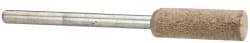 Cratex - 1/4" Head Diam x 3/4" Thickness, W164, Cylinder End, Aluminum Oxide Mounted Point - Medium Grade, 80 Grit, 21,750 RPM - Eagle Tool & Supply