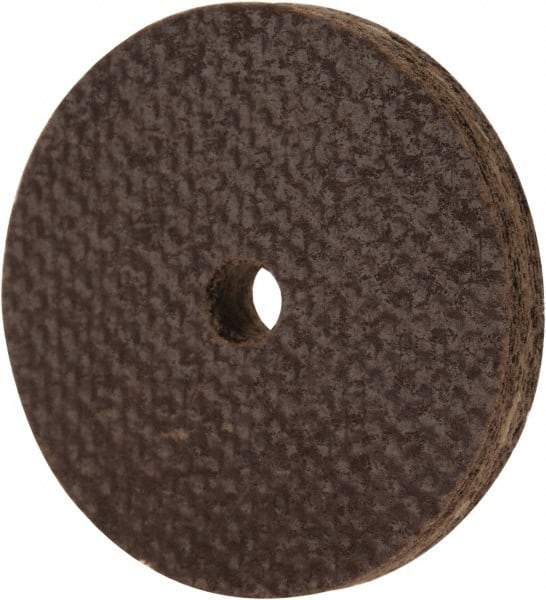 Cratex - 1" Diam x 1/8" Hole x 1/8" Thick, 54 Grit Surface Grinding Wheel - Aluminum Oxide, Type 1, Coarse Grade, 54,240 Max RPM, No Recess - Eagle Tool & Supply