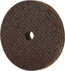 Cratex - 1" Diam x 1/8" Hole x 1/8" Thick, 54 Grit Surface Grinding Wheel - Aluminum Oxide, Type 1, Coarse Grade, 54,240 Max RPM, No Recess - Eagle Tool & Supply