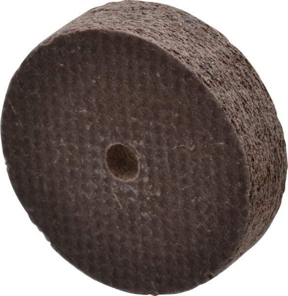 Cratex - 1" Diam x 1/8" Hole x 1/4" Thick, 54 Grit Surface Grinding Wheel - Aluminum Oxide, Type 1, Coarse Grade, 54,240 Max RPM, No Recess - Eagle Tool & Supply