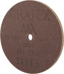 Cratex - 3" Diam x 1/4" Hole x 1/8" Thick, 54 Grit Surface Grinding Wheel - Aluminum Oxide, Type 1, Coarse Grade, 18,080 Max RPM, No Recess - Eagle Tool & Supply