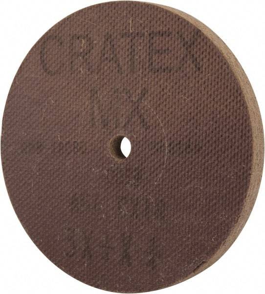 Cratex - 3" Diam x 1/4" Hole x 1/4" Thick, 54 Grit Surface Grinding Wheel - Aluminum Oxide, Type 1, Coarse Grade, 18,080 Max RPM, No Recess - Eagle Tool & Supply