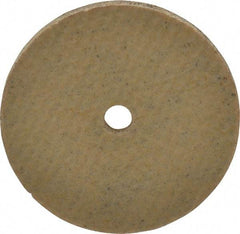 Cratex - 1" Diam x 1/8" Hole x 1/16" Thick, 80 Grit Surface Grinding Wheel - Aluminum Oxide, Type 1, Medium Grade, 36,290 Max RPM, No Recess - Eagle Tool & Supply