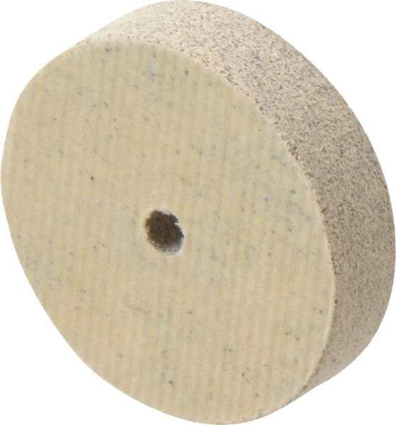 Cratex - 1" Diam x 1/8" Hole x 1/4" Thick, 80 Grit Surface Grinding Wheel - Aluminum Oxide, Type 1, Medium Grade, 36,290 Max RPM, No Recess - Eagle Tool & Supply
