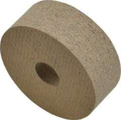 Cratex - 1" Diam x 3/8" Thick Unmounted Buffing Wheel - 1/4" Arbor Hole, Medium Grade - Eagle Tool & Supply