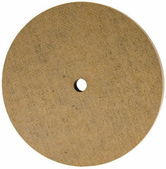 Cratex - 3" Diam x 1/4" Hole x 1/4" Thick, 120 Grit Surface Grinding Wheel - Aluminum Oxide, Type 1, Fine Grade, 12,095 Max RPM, No Recess - Eagle Tool & Supply